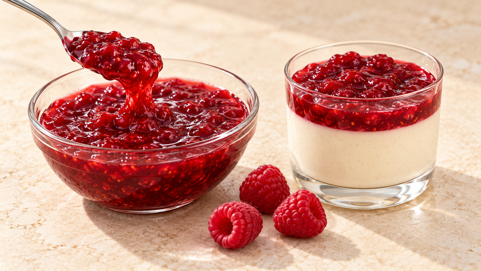 Raspberry Fruit Crush for commercial food production